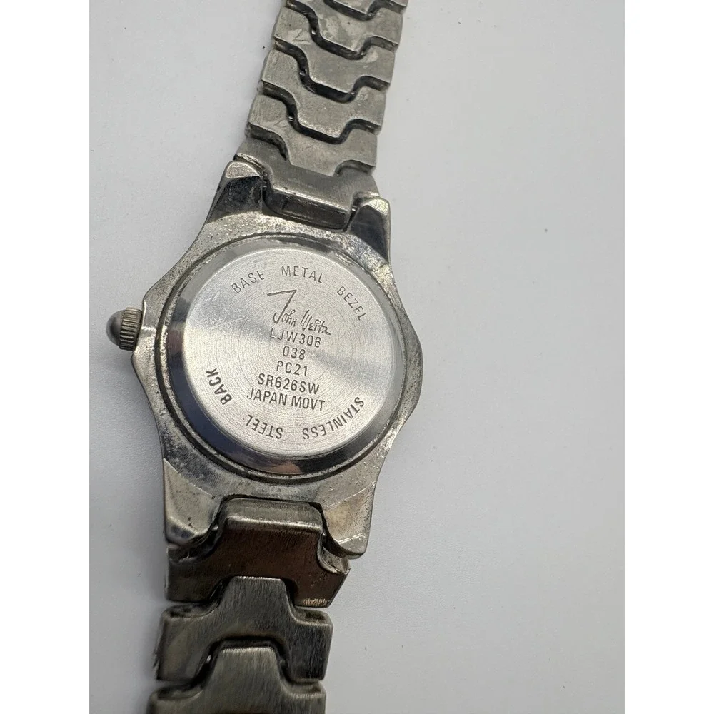 John Weitz LJW306 Two Tone Silver Gold Quartz Watch Japan Movt Mens Womens‎
